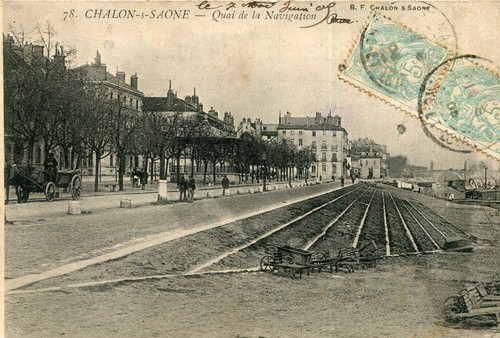 Carte chalon sur saone quai - saone,