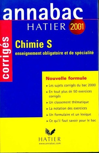 Chimie corrigés 2001 yves - s,