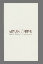 Carte publicitaire -  Armani