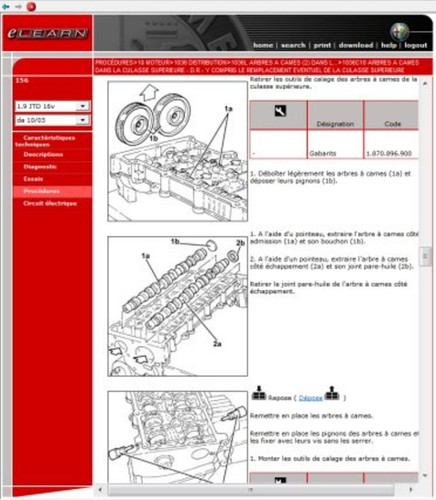 Manuel atelier alfa romeo - d'atelier,