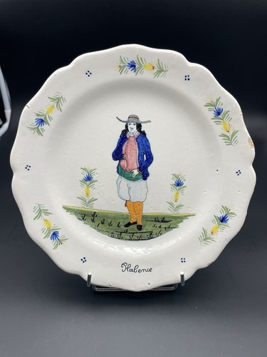 Assiette faïence quimper - faïence,