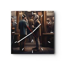 Horloge murale en verre