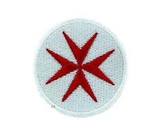Patch ecusson brode backpack drapeau croix de  templier croisade blanc infidel