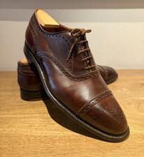 CHAUSSURES ALDEN RICHELIEU MEDALLION CUIR CORDOVAN MARRON FONCÉ 11 44