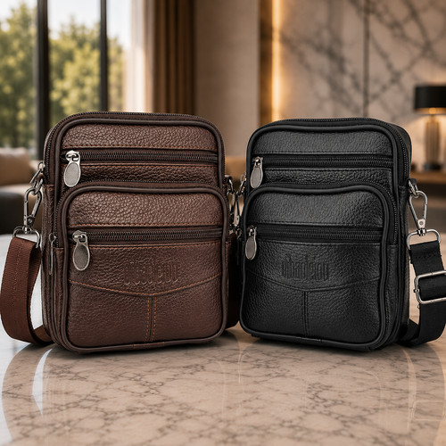 Sacoche homme cuir véritable - homme,
