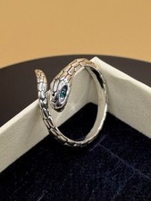 Chevalière bague serpent - chevalière,