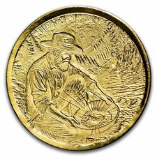 1/100 oz Gold Round: Gold