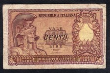 Italie 100 lire 1951 elmata - italie,