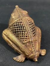 Brûle-parfum tribal Dhokra en bronze Inde, Chhattisgarh, Bastar, Odisha, Bengale