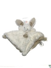 Doudou lapin plat - doudou, gris
