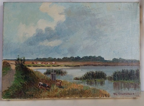 Tableau huile sur - huile, toile