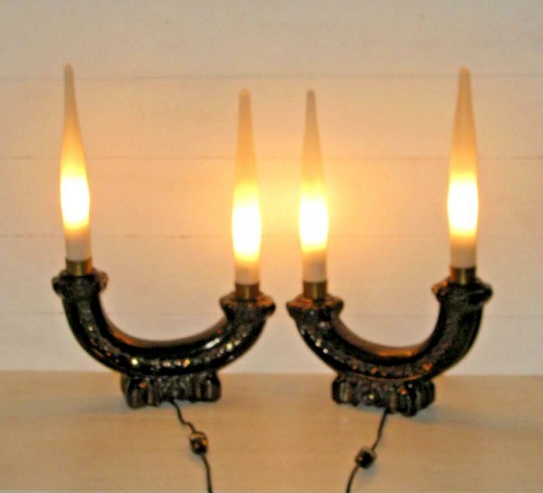 Paire lampes bout table - de,