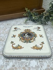 Sous-plat Ancien Signé Gien – Fin XIXe / Début XXe – Faïence Décor Renaissance