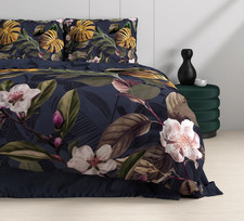 Housse de Couette+Taies d'oreiller 100% Coton 140-200-240x220 Set 2-3 pcs Navy