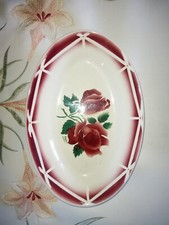 ravier Digoin Sarreguemines  Cibon TBE longueur 21,5 cm largeur 14,5 cm 