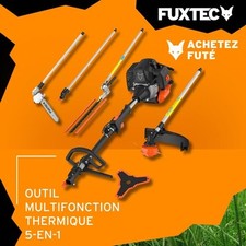 Débroussailleuse thermique 5en1 élagueur inclinable taille-haie Fuxtec mt252er