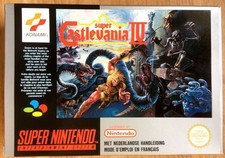 SUPER CASTLEVANIA IV - BOÎTE VIDE ORIGINALE SUPER NINTENDO SNES PAL FAH 4 - Mint