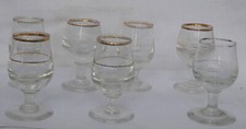 7 VERRES à LIQUEUR de