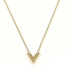 PAS DE TARIF Collier Louis Vuitton Essential V acier inoxydable 1397049