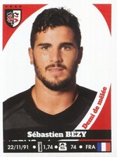 261 SEBASTIEN BEZY # STADE TOULOUSAIN TOP 14 STICKER PANINI RUGBY 2018