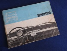 notice d'utilisation & entretien simca 1300