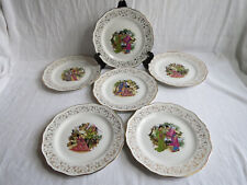 6 assiettes plates faïencerie