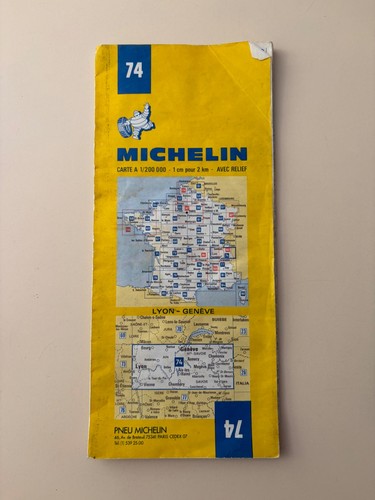 Ancienne carte michelin 74 - ancienne, n°74