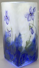 Daum Nancy Violet Enamel Glass