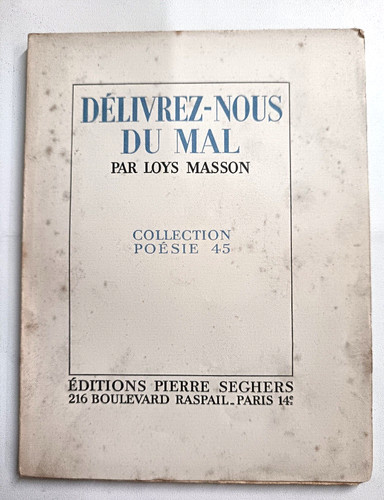 Poesie seghers loys masson - seghers,