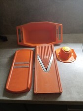 Borner Mandoline Original Set Coupe-légume frites Orange vintage - râpe Wonder V