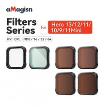Filtre UV CPL ND8/ND16/ND32/ND64 pour la série Hero13/12/11/10/9/11Mini
