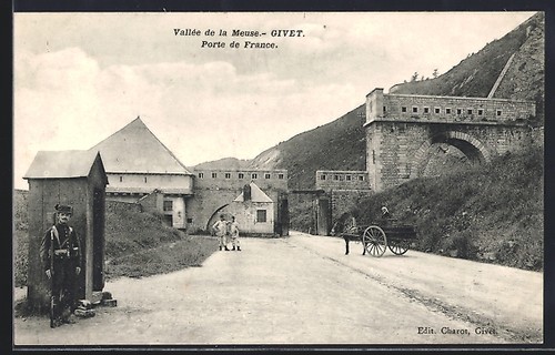 Cpa givet porte france - porte, de