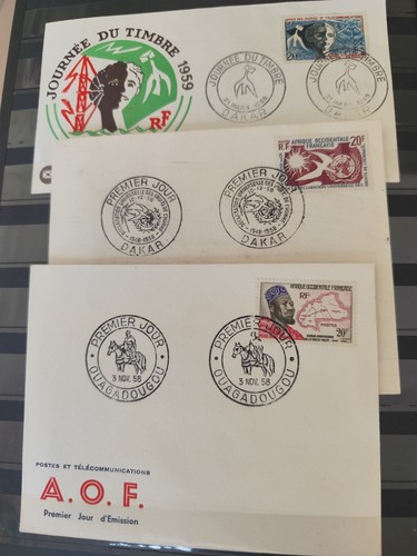 Timbres des colonies - des, colonies***