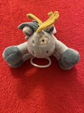 🇫🇷 Doudou musical ane cheval bleu jaune étoile Victor et Lucien NOUKIE'S TTBE