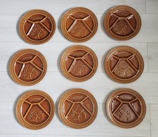 Lot 9 assiettes à fondue " La