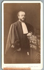 CDV 1870 Avocat, Magistrat en toge Photo Ancienne Langerock à Paris Foto Lawyer