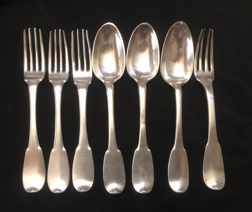Couvert argent ancien regime - argent,