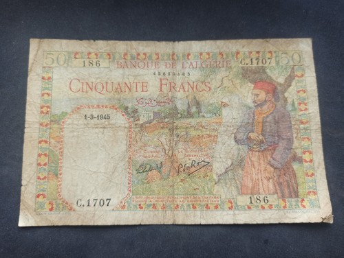 Algérie 50 francs - algérie, :