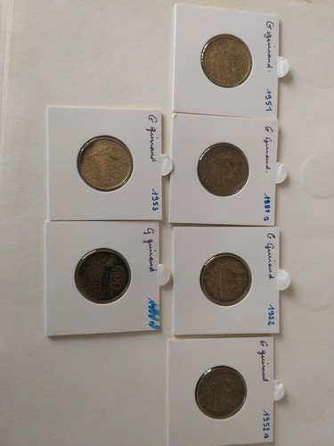 Pièces francs g - pièces,