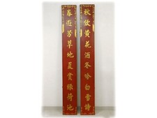 Paire panneaux décoratifs