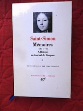 PLEIADE  SAINT SIMON Mémoires