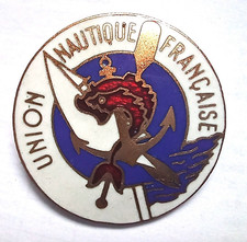 Broche - Insigne - Union Nautique Française - A. Augis Lyon