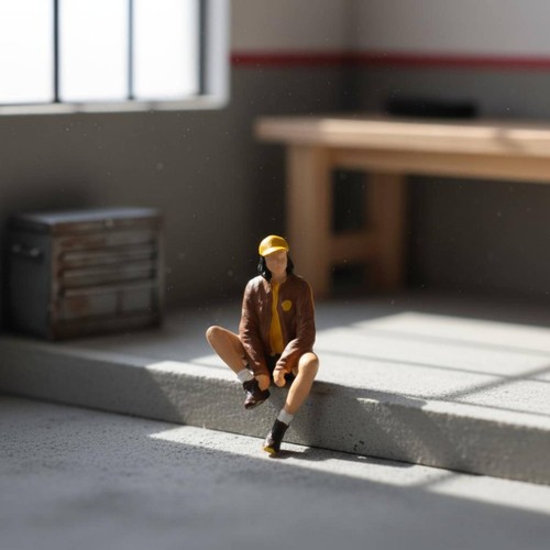 Figurine motard échelle - motard, 1/64
