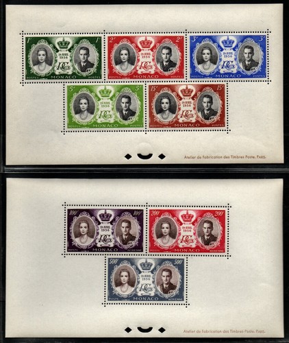 Monaco 1956 blocs - 1956., n°5/6**