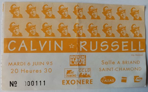 Calvin russell ticket - russell, billet
