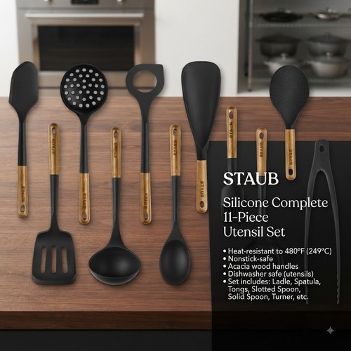 Premium staub silicone - staub, 11-pc