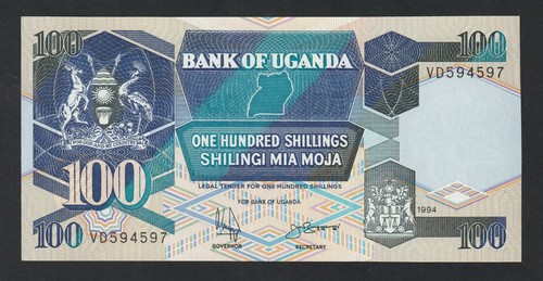 100 shillings ouganda 1994 - 100,