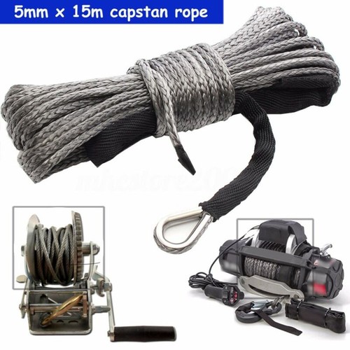 15m 5mm synthétique treuil - 15m,