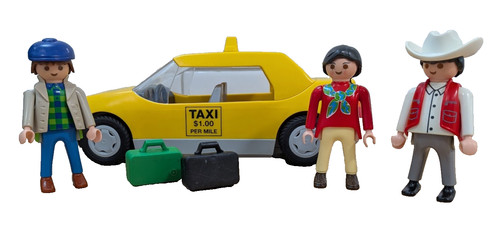 Retired playmobil taxi set - retired,