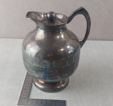 Ancien pichet théière / cafetière / thermos, en métal argenté, Thermid